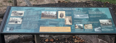 Photo of informational sign at Joanna Furnace
